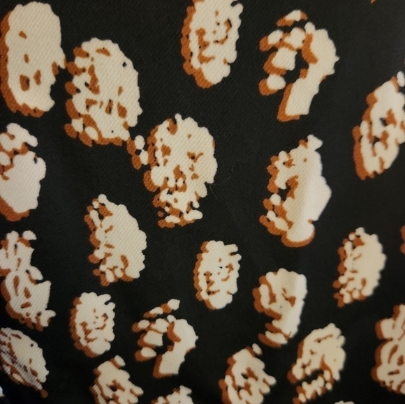 Topshop retro design button down, black size 6 blouse - Picture 2 of 5